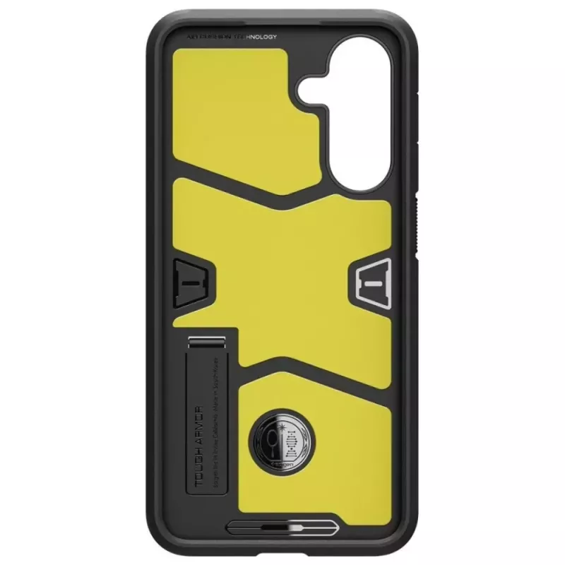 Apsauginis telefono dėklas Spigen Tough Armor, skirtas Samsung Galaxy A36 5G — dvisluoksnis, juodas