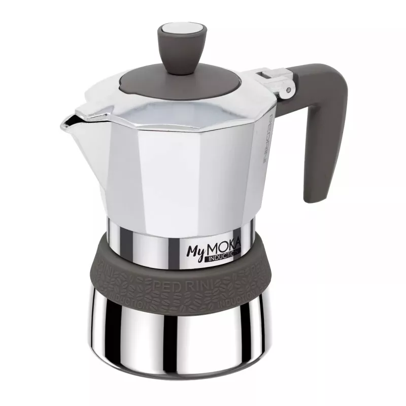 Moka puodas Pedrini MyMoka induction Brown Stainless steel