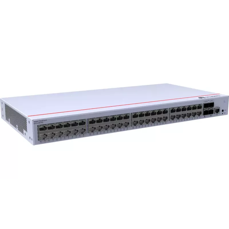 Jungiklis HUAWEI CloudEngine S310-48T4S — 48x Gigabit Ethernet (10/100/1000), 1U, RJ-45 konsolė, pilka