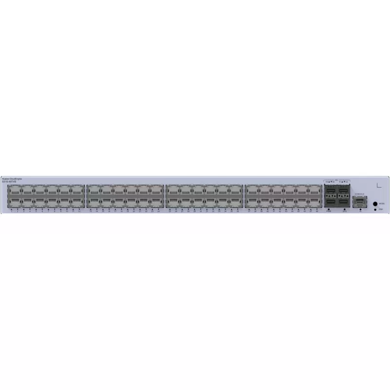 Jungiklis HUAWEI CloudEngine S310-48T4S — 48x Gigabit Ethernet (10/100/1000), 1U, RJ-45 konsolė, pilka