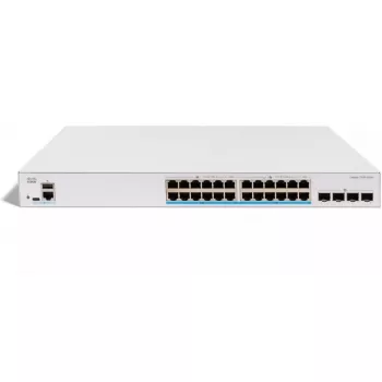 Cisco CATALYST 1300X 24 prievadų 2.5GE UPoE tinklo komutatorius su 4x10G SFP+ išsiuntimo prievadais