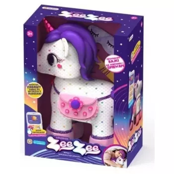 Interaktyvus pliušinis žaislas Dante Zeezee Unicorn — interaktyvus kūdikių žaislas, Dante, modelis 011-SHIFU066