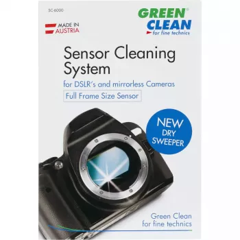 Jutiklio ir lęšių valymo rinkinys green clean SC-6000 — įrankiai fotoaparato jutikliui, lęšiams ir optiniams paviršiams