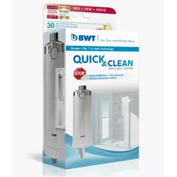 BWT Quick & Clean anti-kalkių dušo filtro sistema, balta