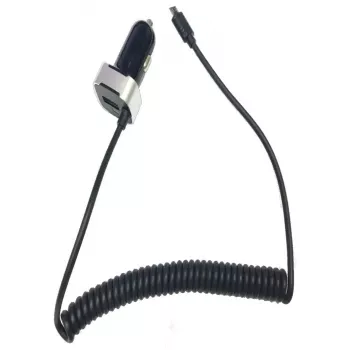 Automobilinis įkroviklis Beafon CC-2A4-MI — Universalus 12–24V į 5V, 1×USB 2.0, 1,5 m kabelis, juodas