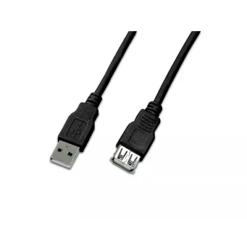 USB laidas Wirewin USB A-A MF 1.5 SW 1,5 m juodas