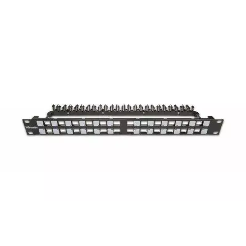 Patch Panel 1U Wirewin WKS PANEL 24 Juoda