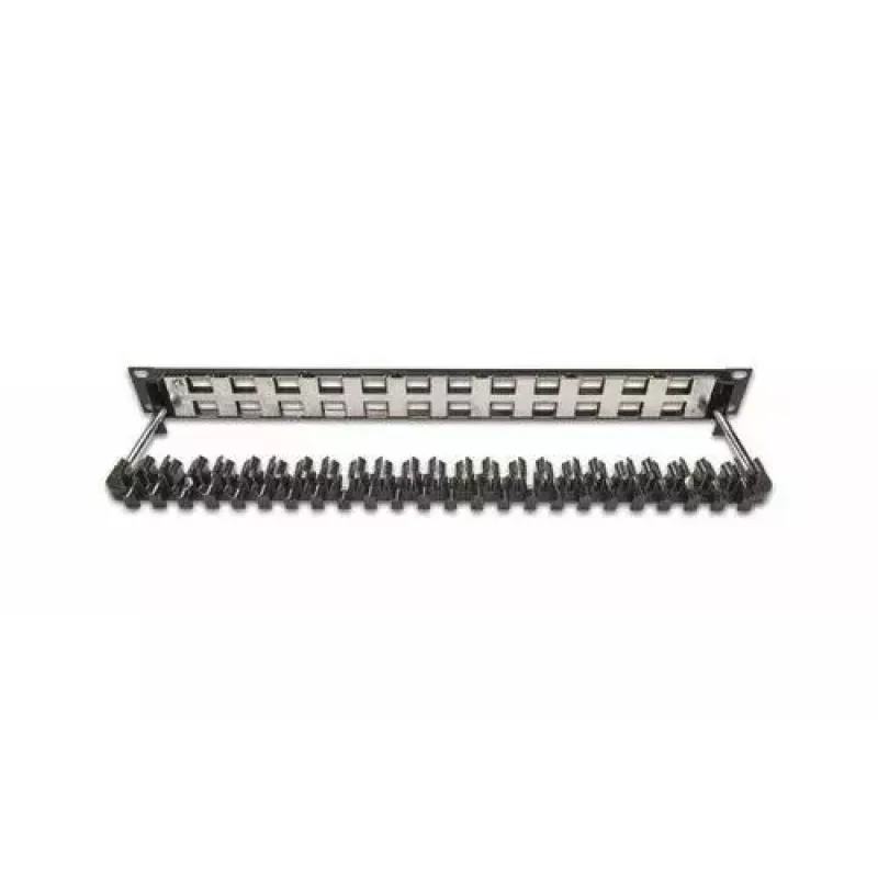 Patch Panel 1U Wirewin WKS PANEL 24 Juoda