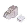 Keystone modulis Wirewin WKS JACK KAT6A STP 45 Kampinis Sidabrinis