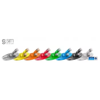 Tinklo kabelis plonas Patchcords plonas Light STP Cat6 1m pilkas