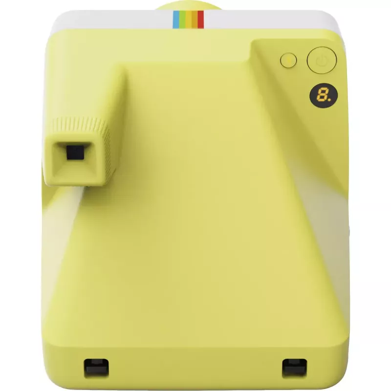 Momentinė kamera POLAROID Now Gen 3 Geltona — modelis 9158, analoginė momentinės spaudos kamera, integruota blykstė