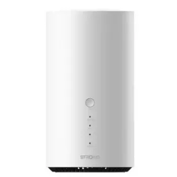 Mobiliojo tinklo maršrutizatorius STRONG 5G AIRHOME 1900 — Wi‑Fi 7 (802.11be), 7200 Mbps, Multi‑User MIMO, 5G/4G/3G, baltas