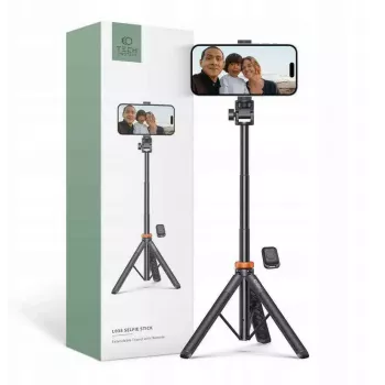 Selfie lazda tripodas Tech‑Protect L035 — reguliuojamas aukštis, lengvas nešiojamas laikiklis