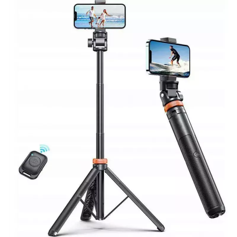Selfie lazda tripodas Tech‑Protect L035 — reguliuojamas aukštis, lengvas nešiojamas laikiklis