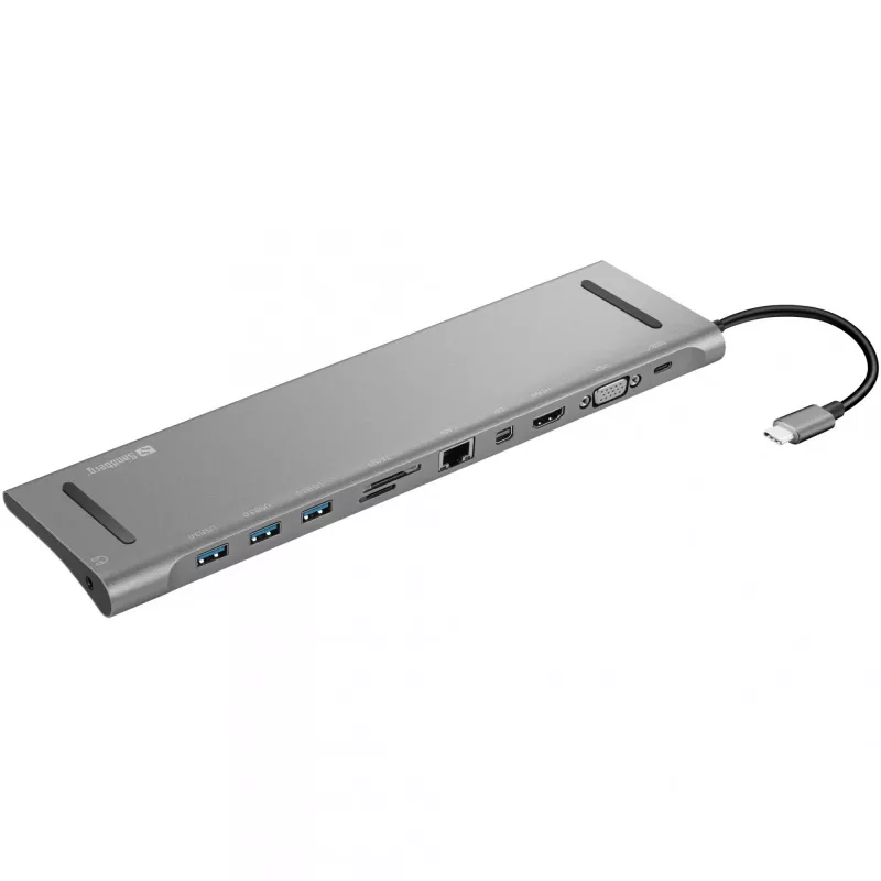 SANDBERG USB-C Docking Station HDMI DP VGA SD USB USB-C