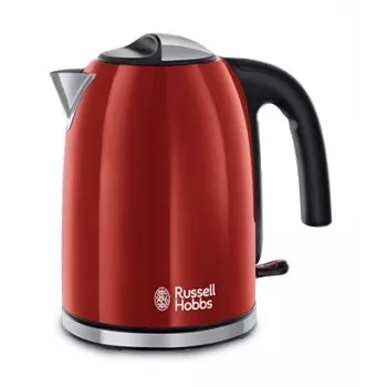 Russell Hobbs 20412-70 elektrinis virdulys 1,7 l, juodas, raudonas, nerūdijantis plienas