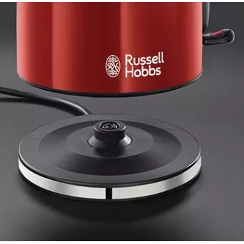 Russell Hobbs 20412-70 elektrinis virdulys 1,7 l, juodas, raudonas, nerūdijantis plienas