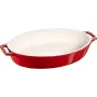 Staub ovalus keraminis padėklas - 2,3 l, raudonas