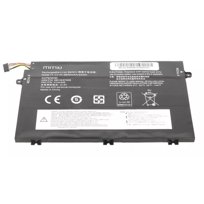 Mitsu LENOVO BC/LE-E480 3600mAh(40Wh)11,1V