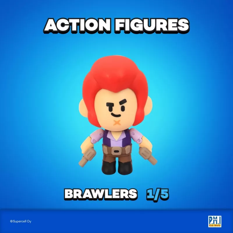 BRAWL STARS S1 VEIKSMŲ FIGŪRĖLĖS 11cm - COLT