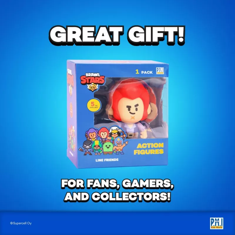 BRAWL STARS S1 VEIKSMŲ FIGŪRĖLĖS 11cm - COLT