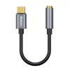 Baseus L54 garso adapteris USB-C + mini lizdas 3,5 mm (juoda+pilka)