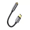 Baseus L54 garso adapteris USB-C + mini lizdas 3,5 mm (juoda+pilka)