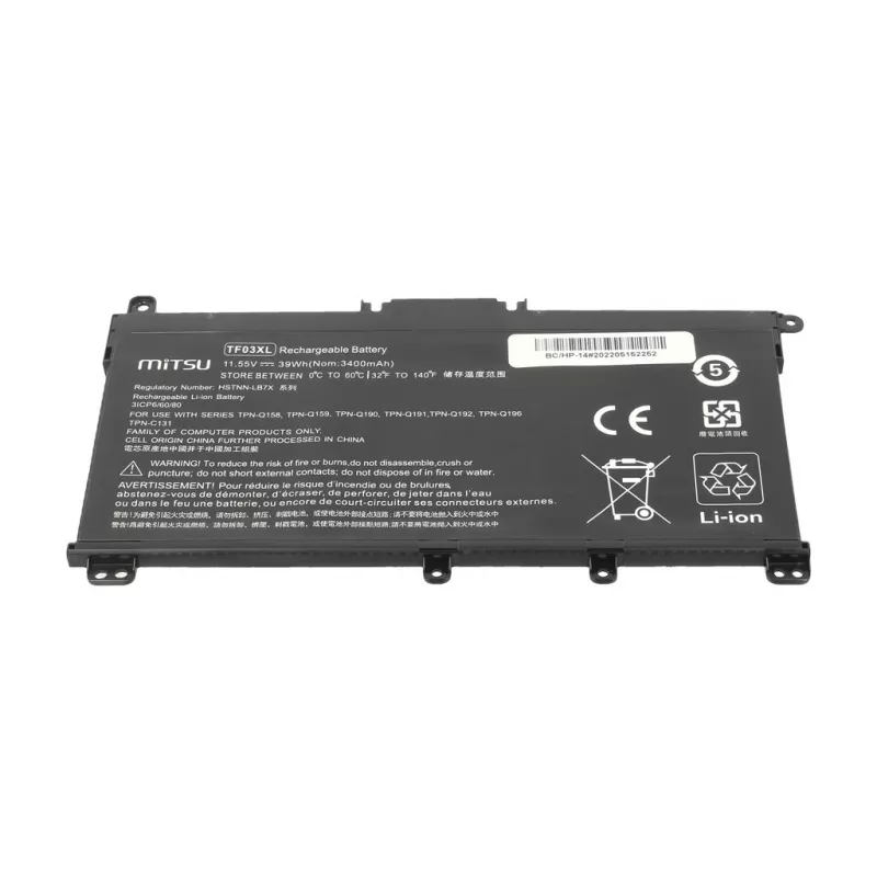 #Mitsu, skirta HP 14-BP 3400 mAh (39 Wh) 11,55 V