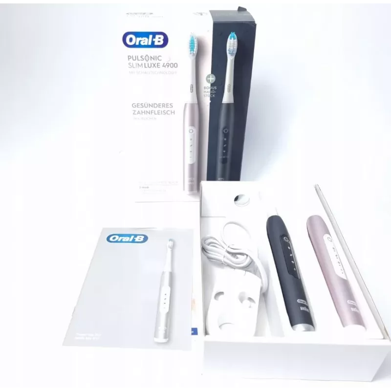 Oral-B Pulsonic SlimLuxe 4900 elektrinis dantų šepetėlis, dviejų rinkinys