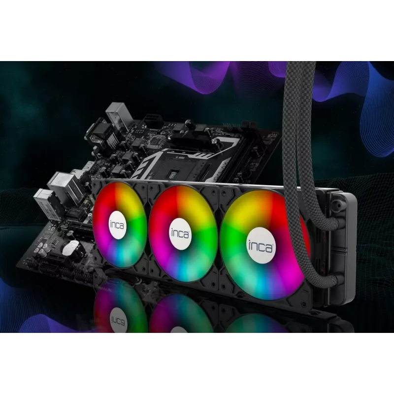 INCA ISS-03XN CPU skysčio aušintuvas 3 x 120 mm PWM ventiliatorius