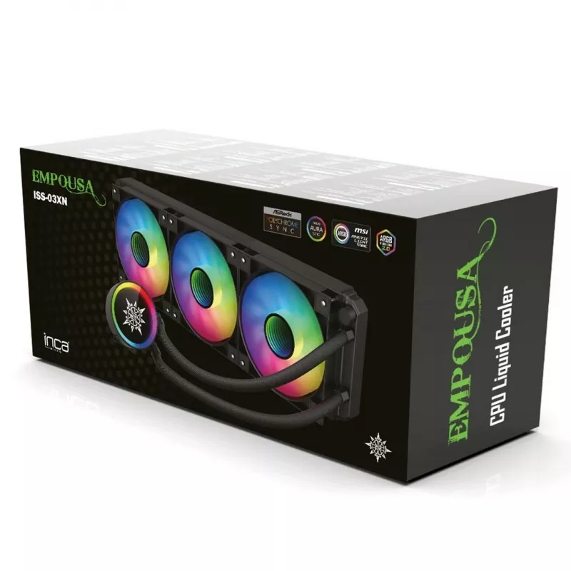 INCA ISS-03XN CPU skysčio aušintuvas 3 x 120 mm PWM ventiliatorius