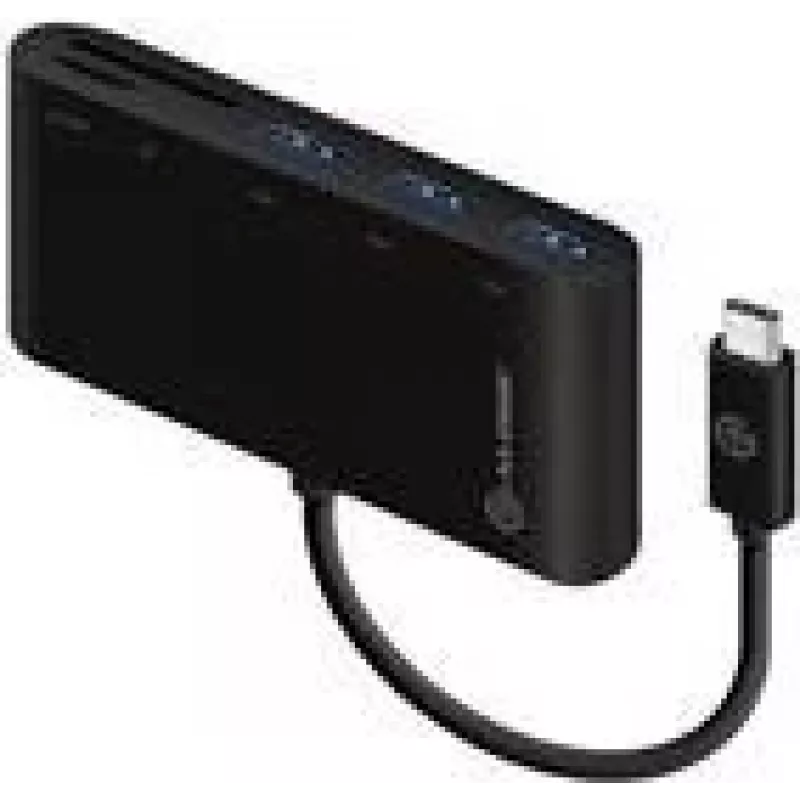 UC3ACR, USB Type-C, USB 3.2 Gen 1 3.1 Gen 1, juoda, 5 Gbit/s