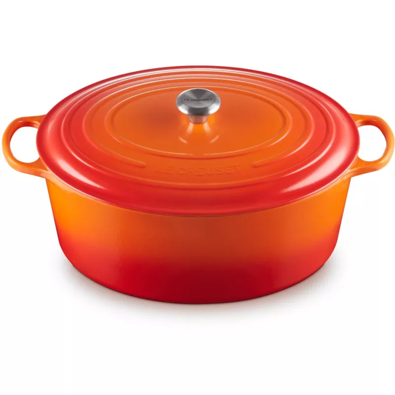 Le Creuset Signature Roaster ovalus 40cm orkaitėje raudonas (21178400902430)