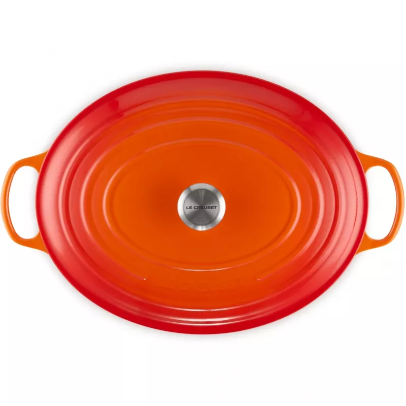 Le Creuset Signature Roaster ovalus 40cm orkaitėje raudonas (21178400902430)