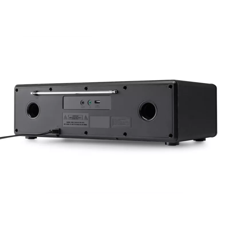 JVC RD-E984B - „viskas viename“ mini bokštelis, juodas