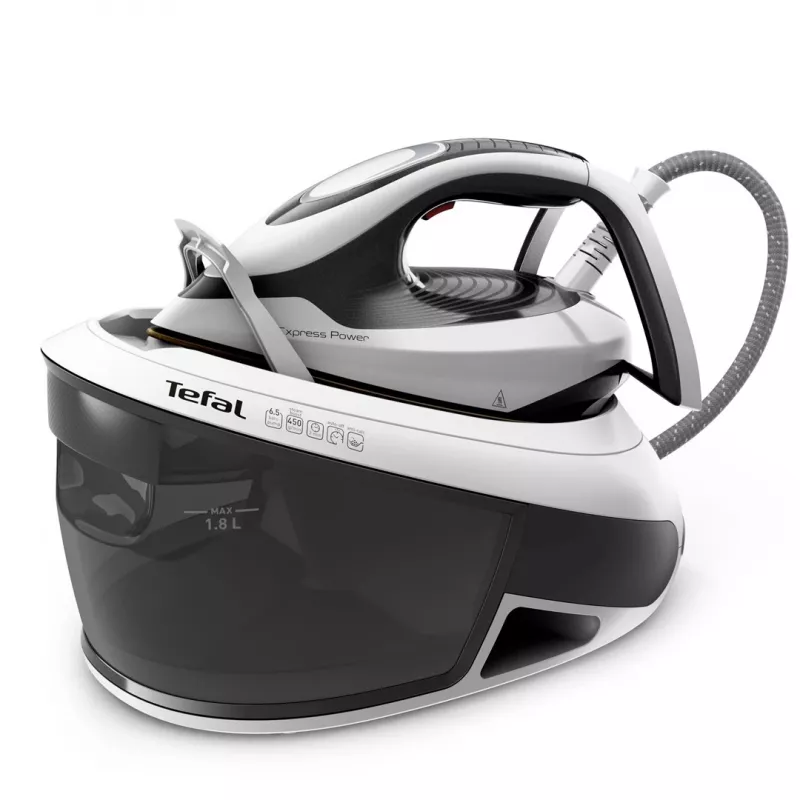 Tefal Express Power SV8130 2800 W 1,8 L Durilium AirGlide Autoclean padas Juoda, Balta