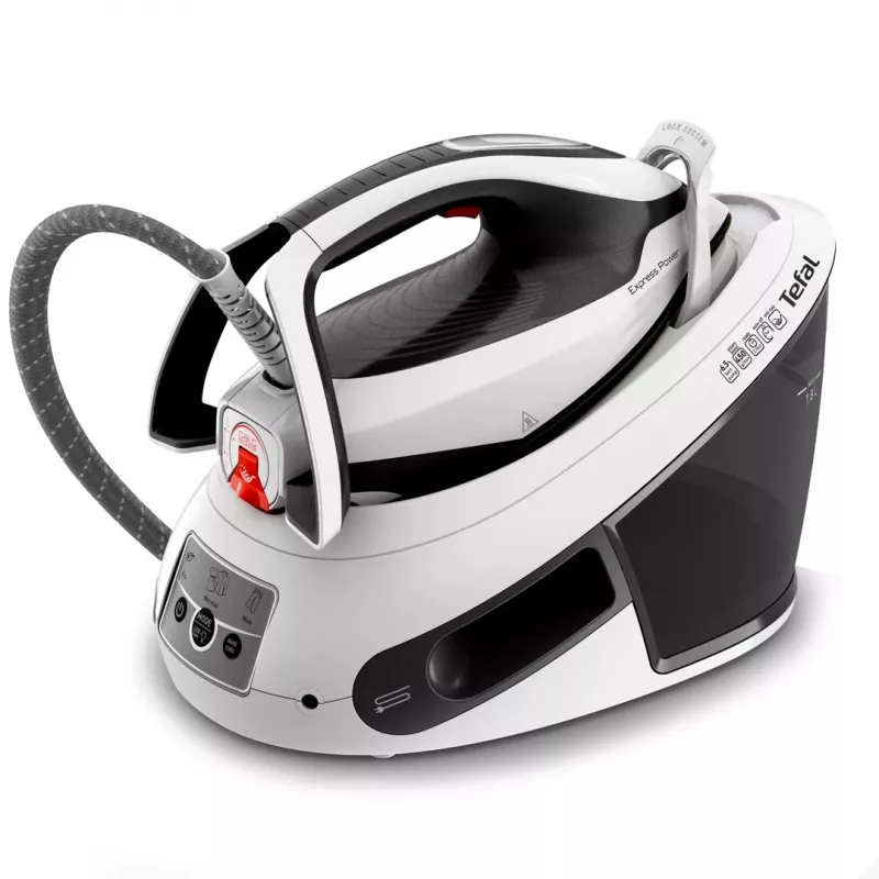 Tefal Express Power SV8130 2800 W 1,8 L Durilium AirGlide Autoclean padas Juoda, Balta