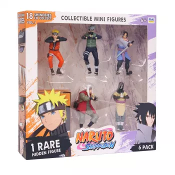 Naruto Shippuden figūrėlės - 6 pakuotė Deluxe Edition VER. B