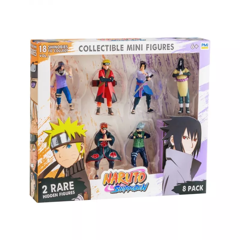 Naruto Shippuden Figūrėlės - 8 Vnt. Prabangus Rinkinys VER. B