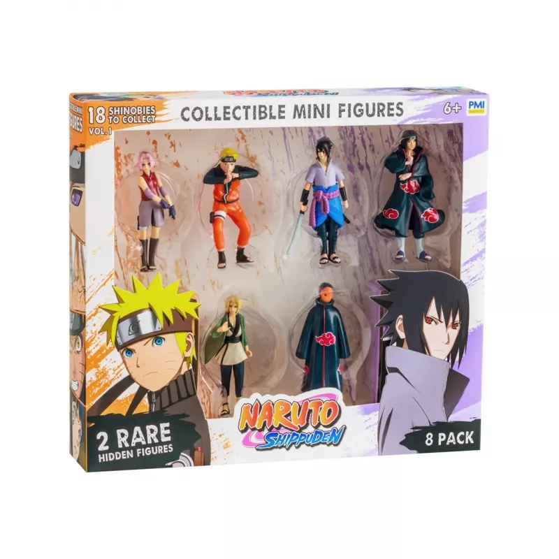 Naruto Shippuden figūrėlės - 8 vnt. pakuotėje, Deluxe Edition VER. C