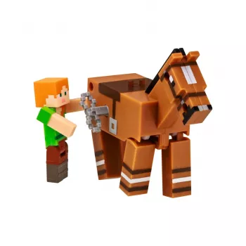 Minecraft S2 3D WIND-UP žaislas - Alex ir arklys