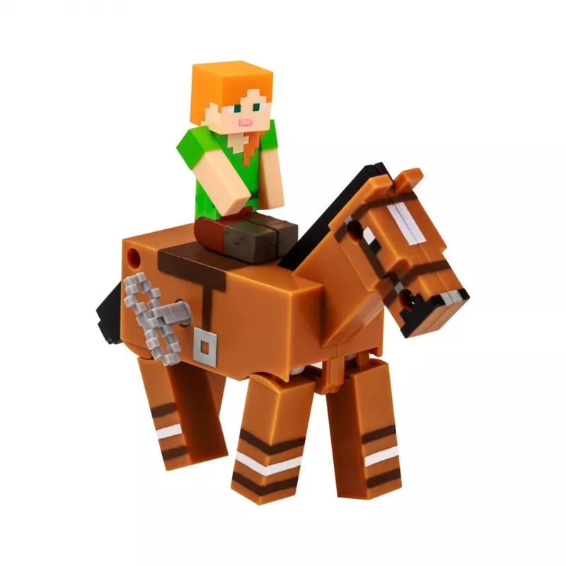 Minecraft S2 3D WIND-UP žaislas - Alex ir arklys
