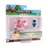 Minecraft S2 3D WIND-UP žaislas - kūdikis zombis ir kiaulė