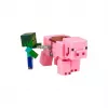Minecraft S2 3D WIND-UP žaislas - kūdikis zombis ir kiaulė