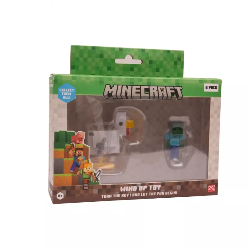 Minecraft S2 3D WIND-UP žaislas – Višta ir raitelis