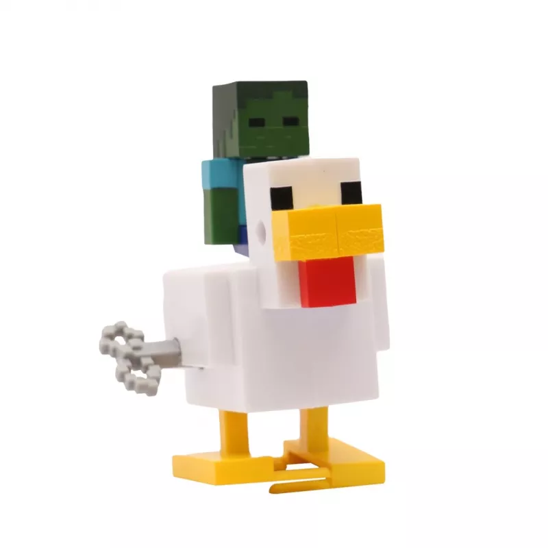 Minecraft S2 3D WIND-UP žaislas – Višta ir raitelis