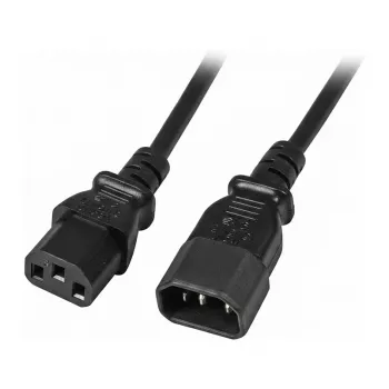 EFB-Elektronik IEC maitinimo ilginimo laidas C14 180° - C13 180°, juodas, 0,5 m, 3 x 0,75 mm² Gamintojas: EFB Elektronik (EK503.0,5)