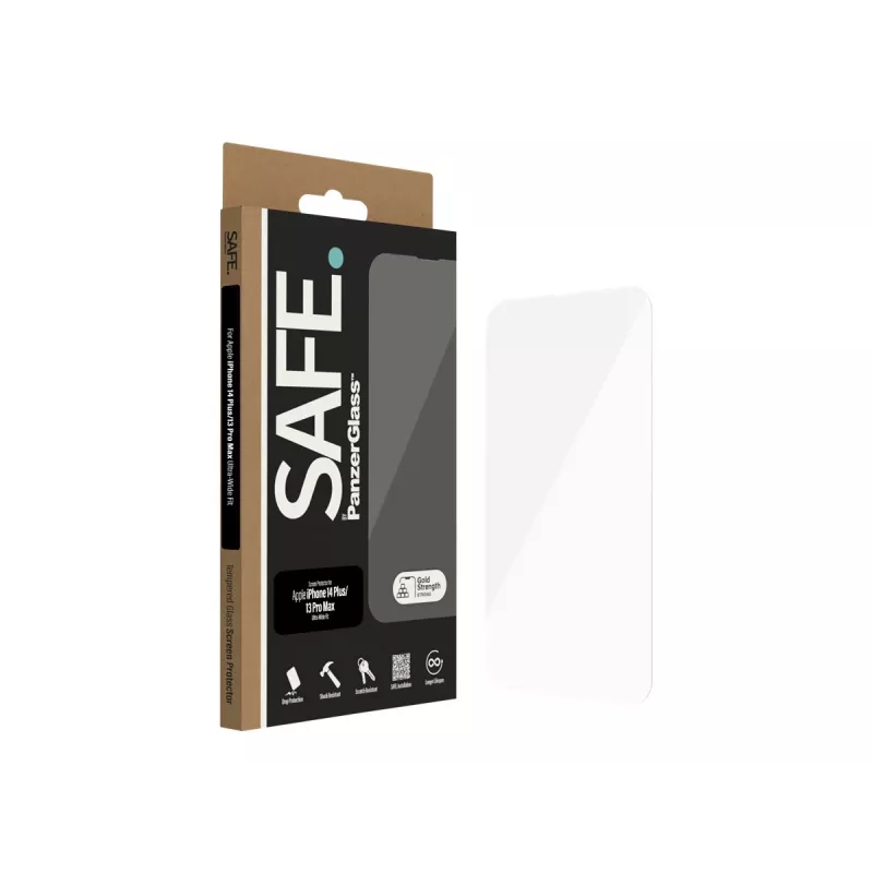 SAFE by PanzerGlass ekrano apsauga Apple iPhone 14 Plus | 13 Pro Max | itin platus pritaikymas | PanzerGlass