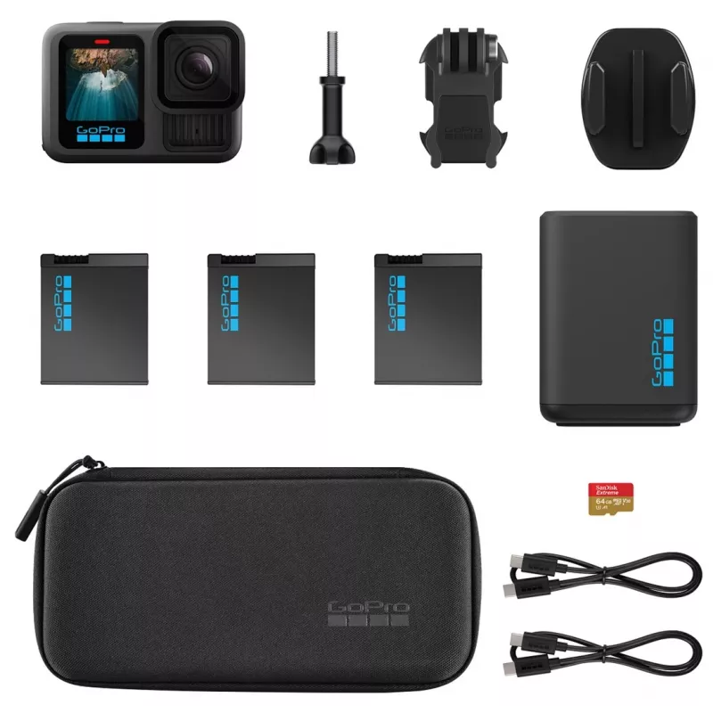 „GoPro Hero 13“ išplėstinės galios rinkinys – juodas (CHDRB-134-RW)
