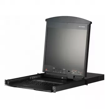 ATEN KL1508AM 17 colių 8 prievadų LCD KVM stovo konsolė